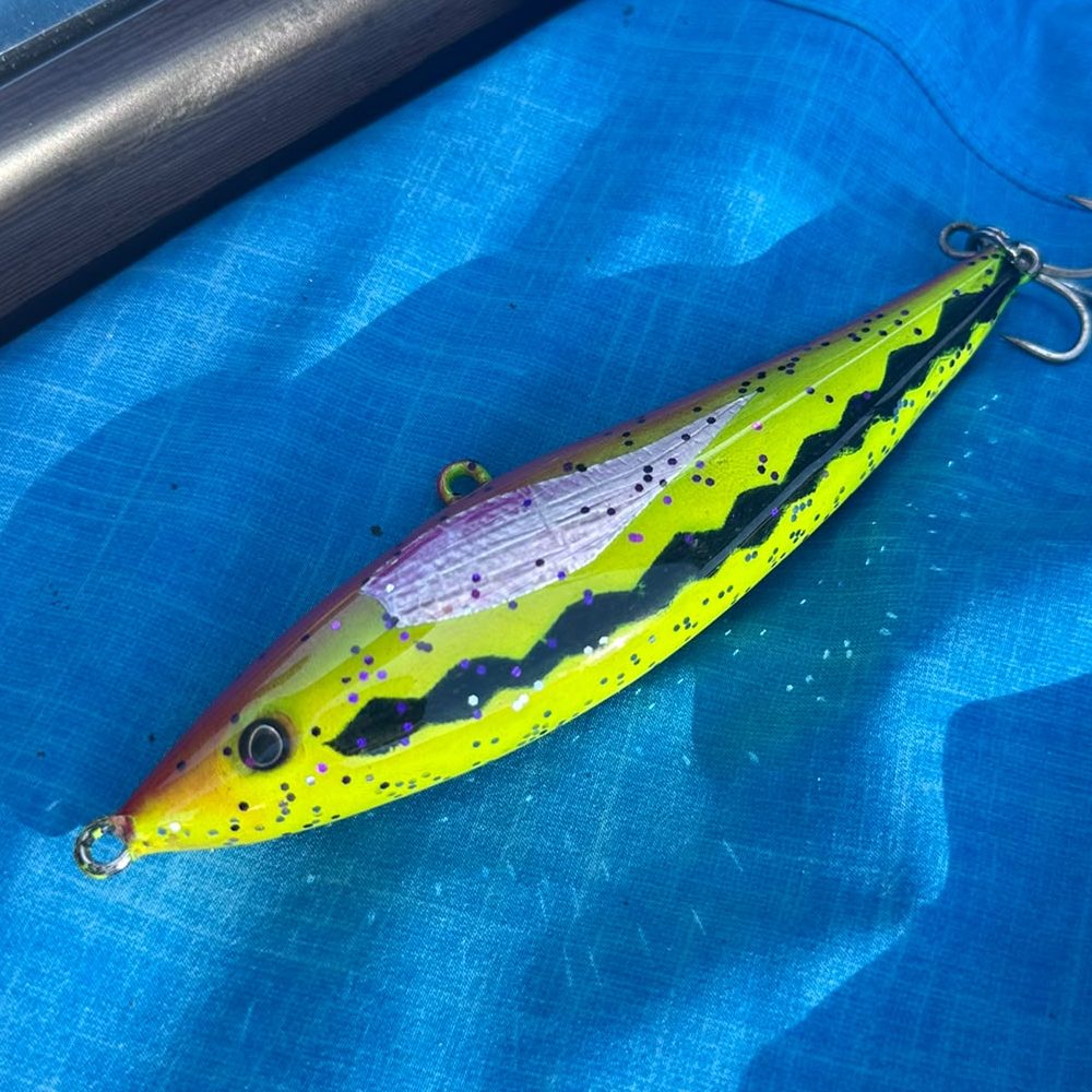 Chartreuse Tiger variation — chartreuse with bold black tiger bars
